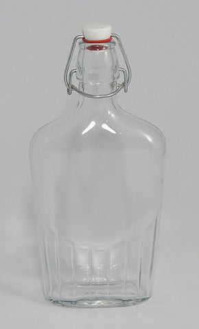17oz Reusable Flip-Top Glass Bottle Copper Still