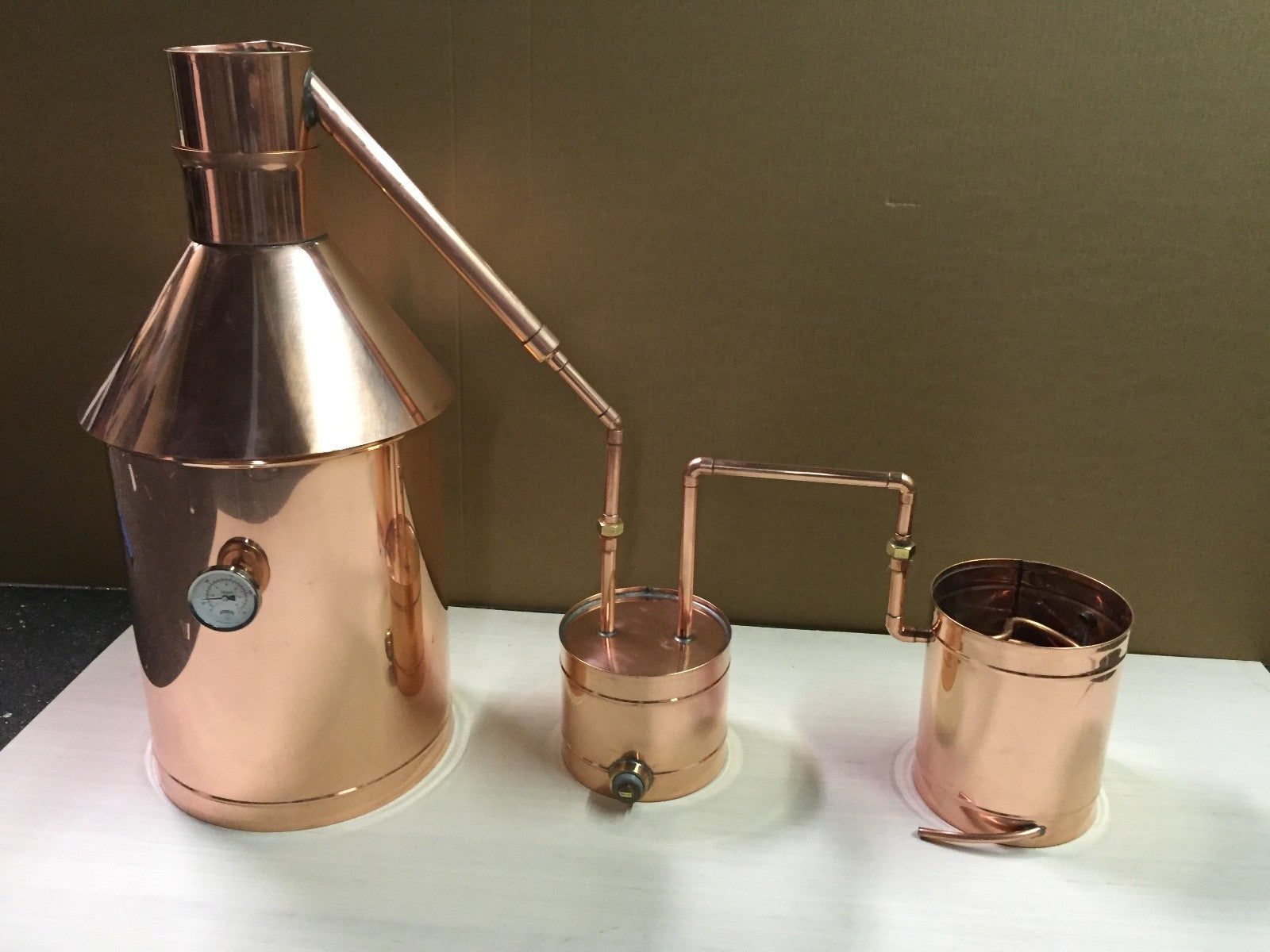 6 Gallon Copper Moonshine Still+Thumper+Worm-Heavy 20oz Copper Private Listing