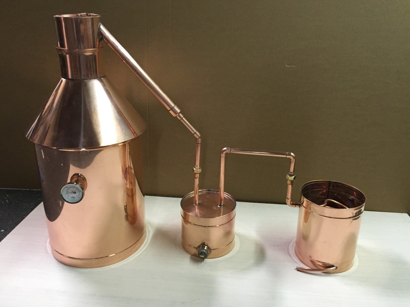 6 Gallon Copper Moonshine Still- Thumper-Worm 20 OZ Copper